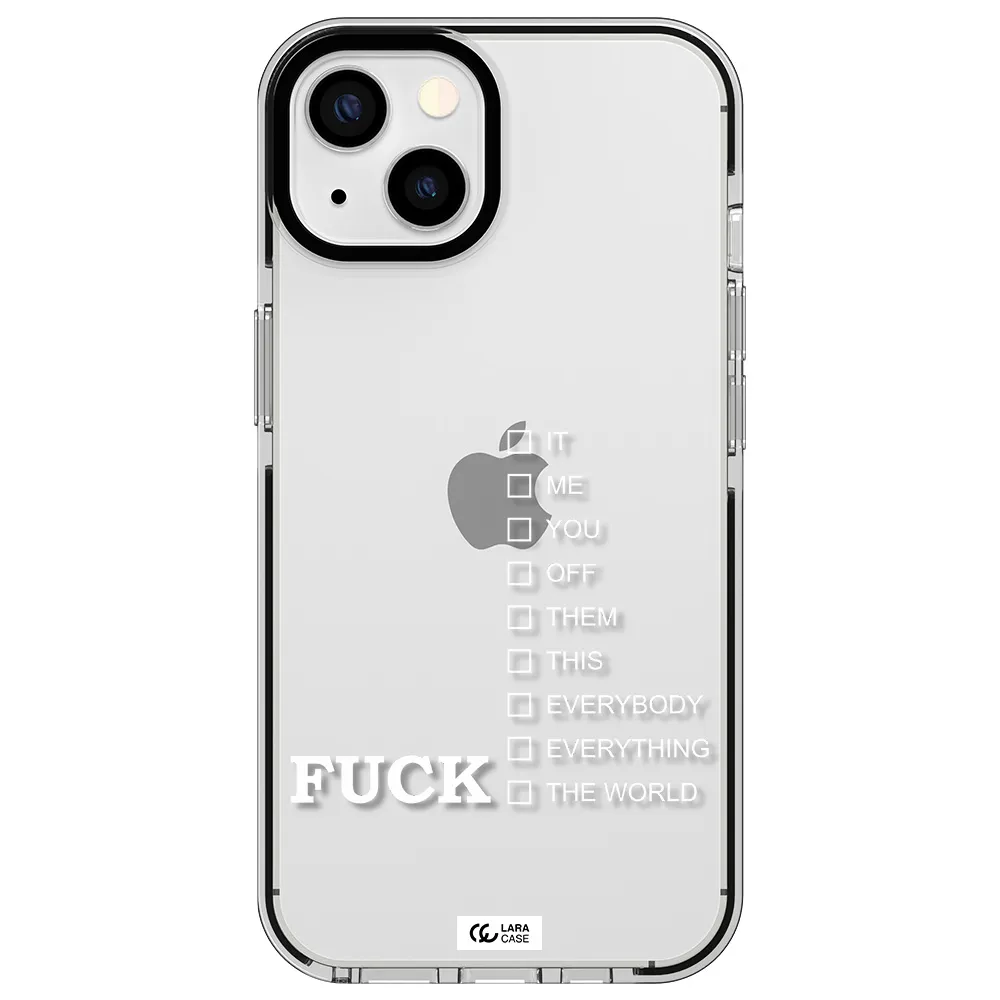 F#*K Ways Apple iPhone 13 impact black border Case