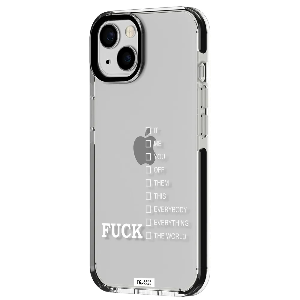 F#*K Ways Apple iPhone 13 impact black border Case