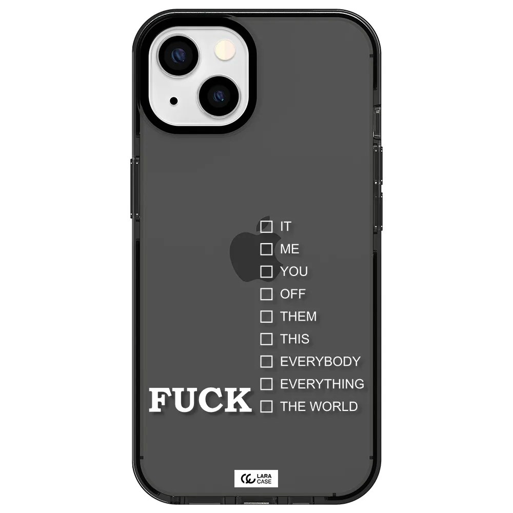 F#*K Ways Apple iPhone 13 impact Smoke Black Case