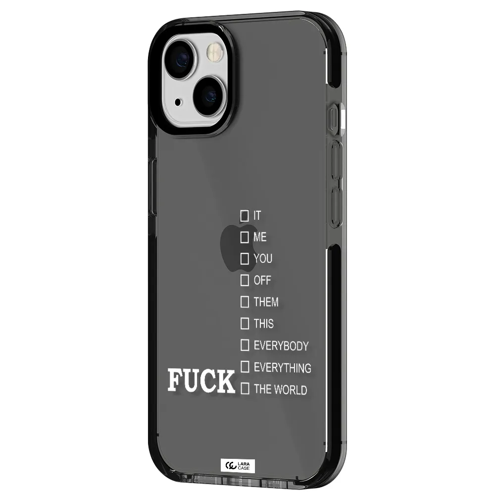 F#*K Ways Apple iPhone 13 impact Smoke Black Case