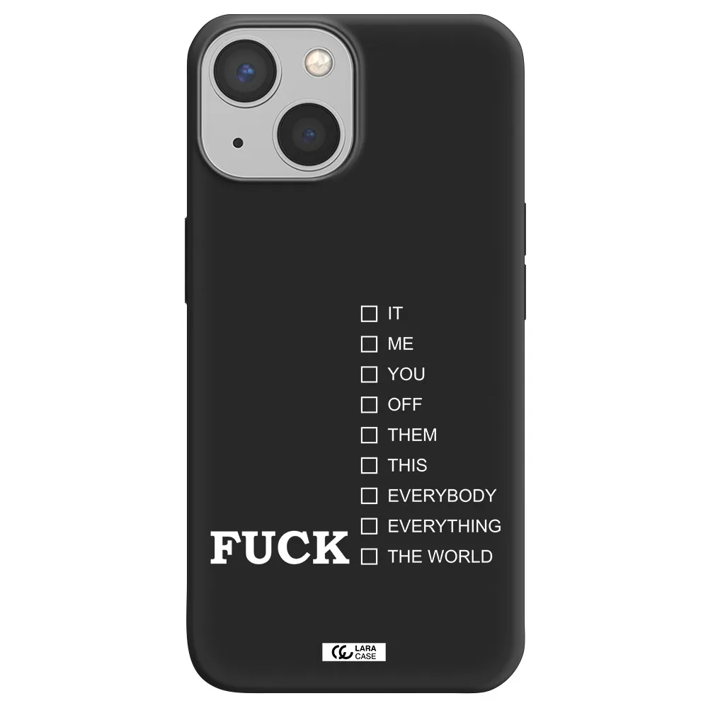 F#*K Ways Apple iPhone 13 mini Silicone black Case