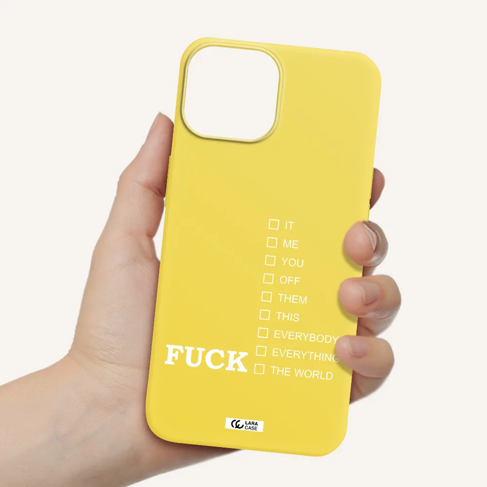 F#*K Ways Apple iPhone 13 mini Silicone canary yellow Case