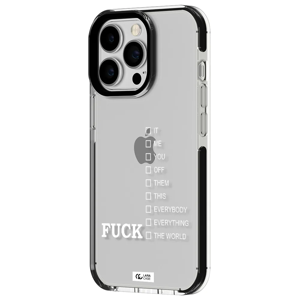 F#*K Ways Apple iPhone 13 Pro impact black border Case