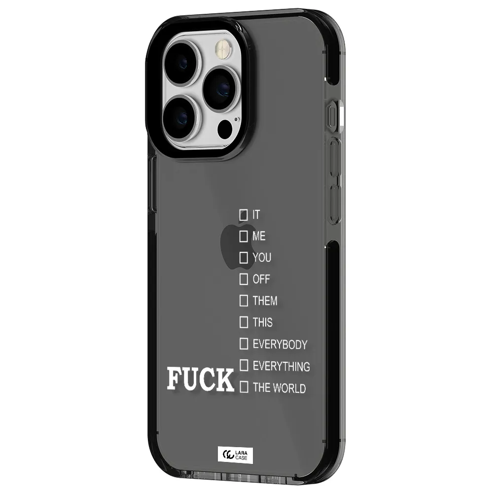 F#*K Ways Apple iPhone 13 Pro impact Smoke Black Case