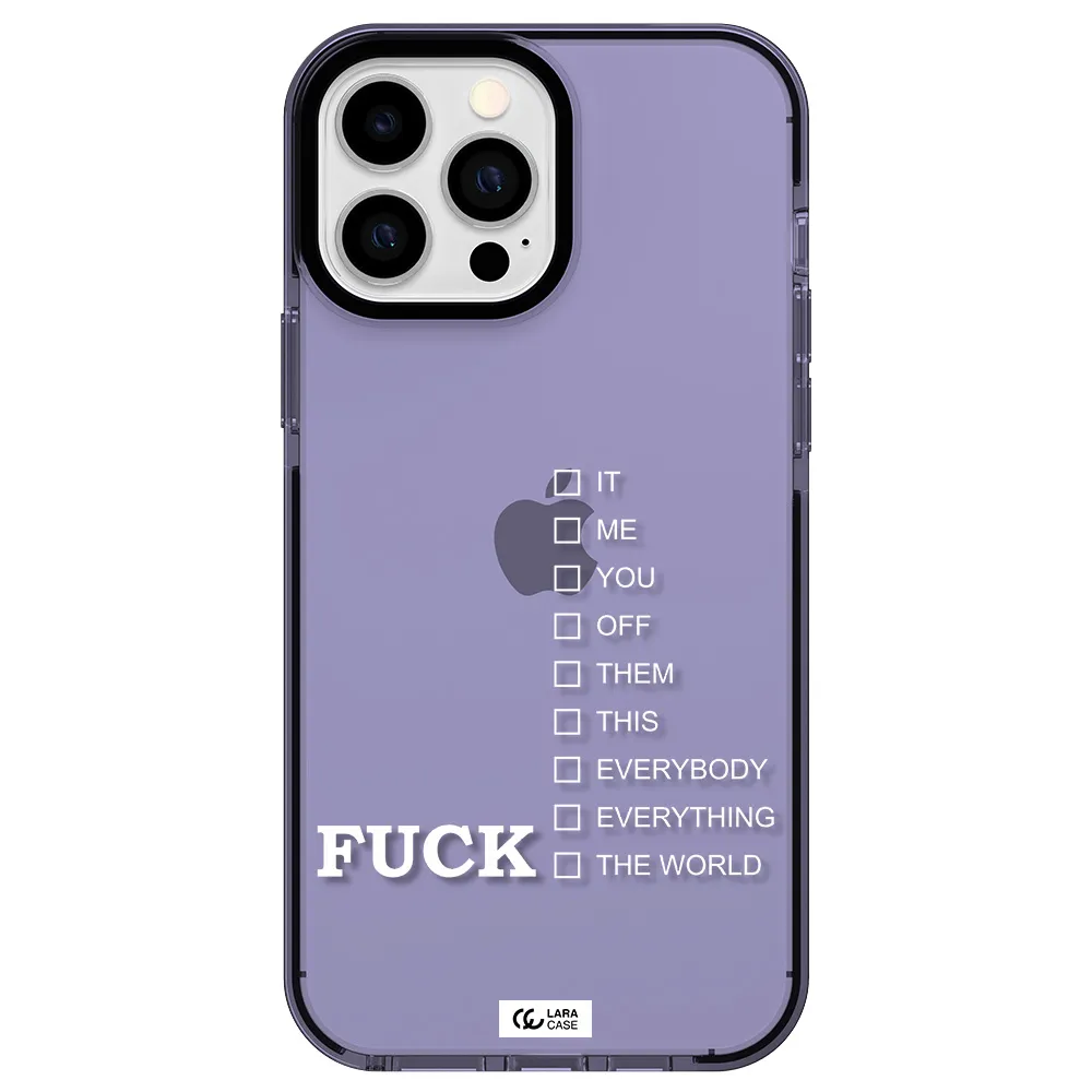 F#*K Ways Apple iPhone 13 Pro Max impact Lilac Case