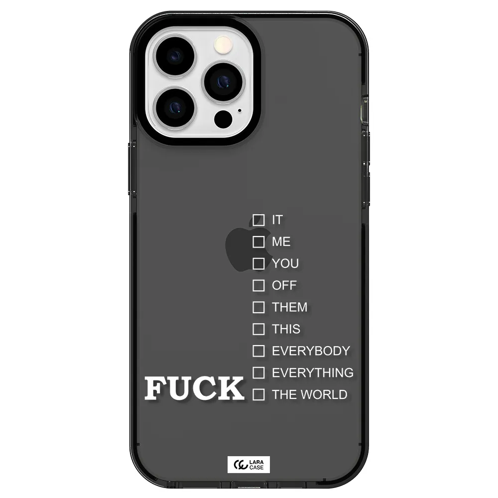 F#*K Ways Apple iPhone 13 Pro Max impact Smoke Black Case