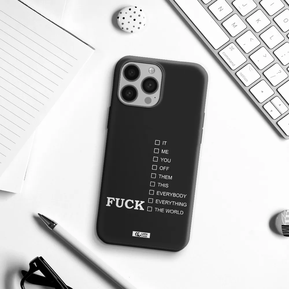 F#*K Ways Apple iPhone 13 Pro Max Silicone black Case