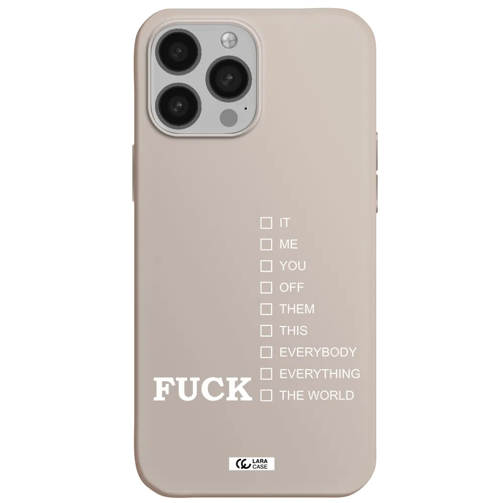F#*K Ways Apple iPhone 13 Pro Silicone Stone Case