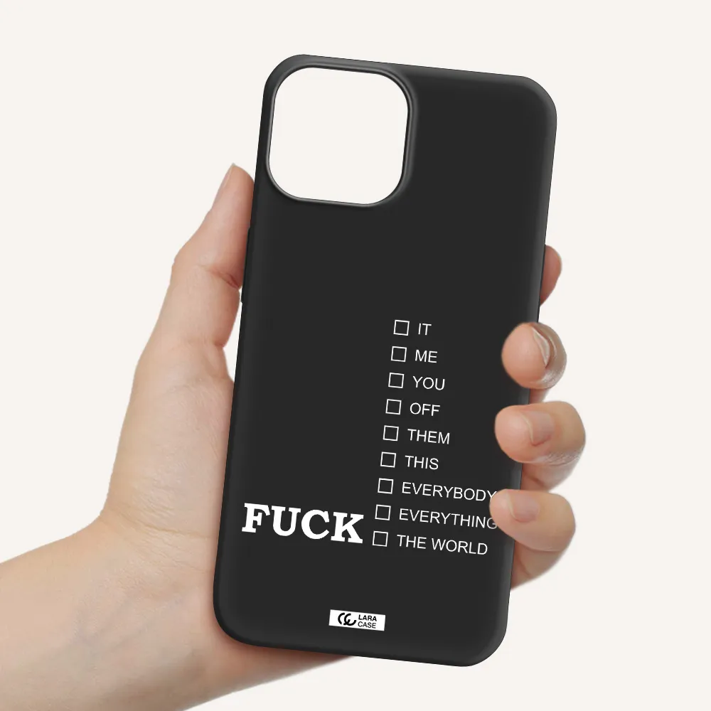 F#*K Ways Apple iPhone 13 Silicone black Case