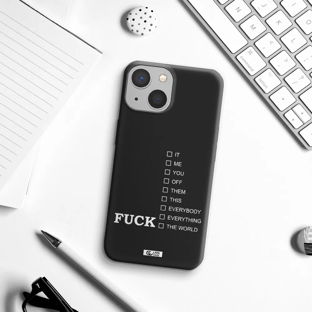 F#*K Ways Apple iPhone 13 Silicone black Case