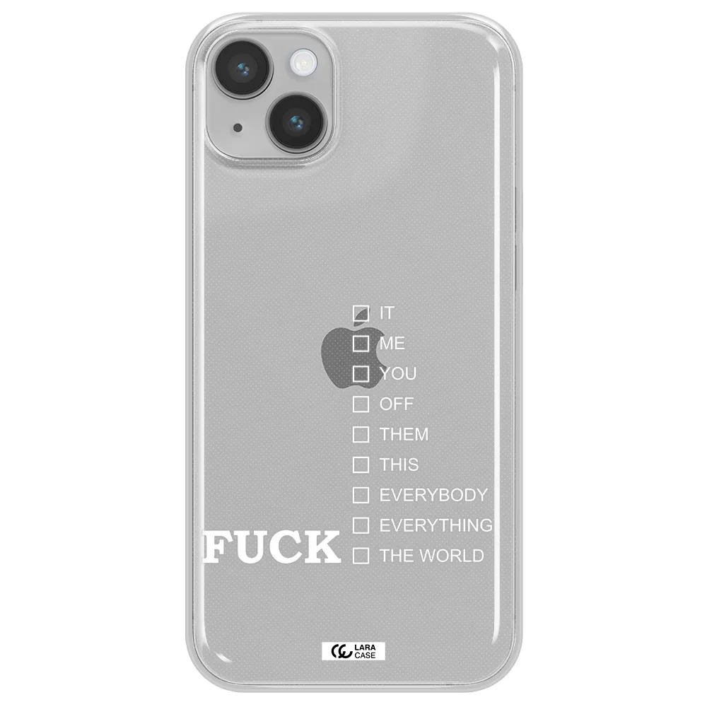 F#*K Ways Apple iPhone 14 Clear TPU Case