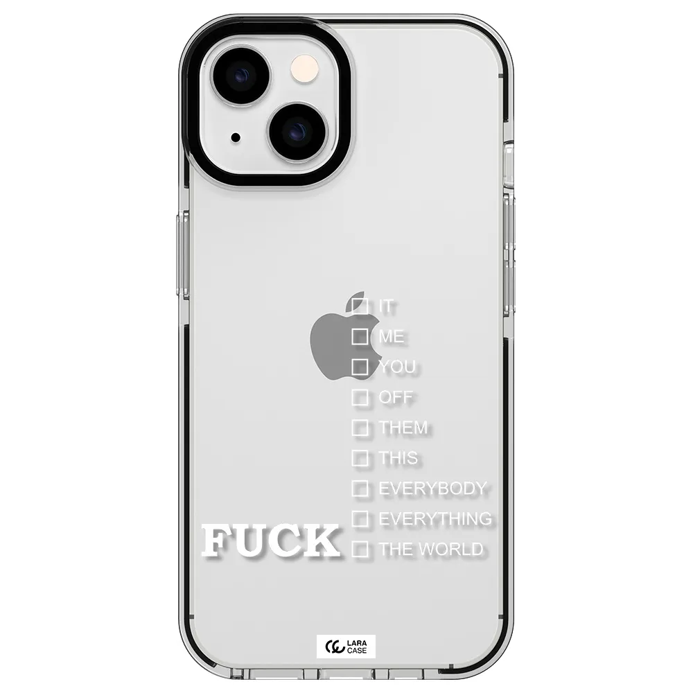 F#*K Ways Apple iPhone 14 impact black border Case
