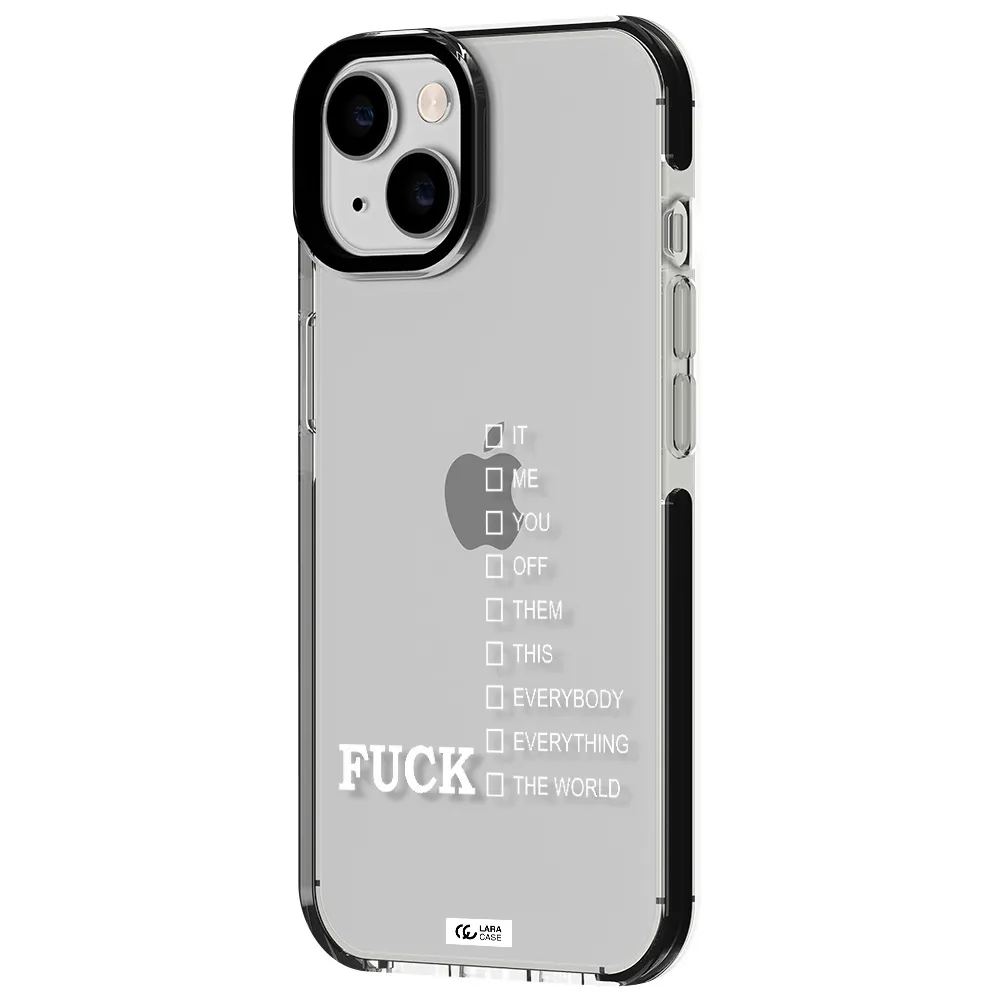 F#*K Ways Apple iPhone 14 impact black border Case