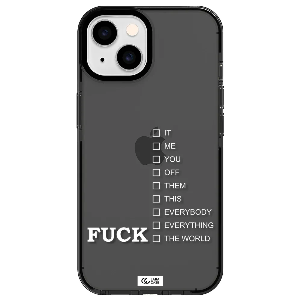F#*K Ways Apple iPhone 14 impact Smoke Black Case