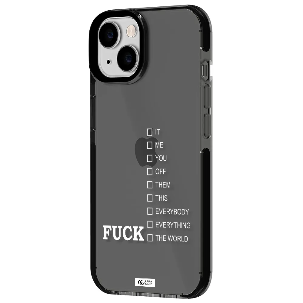 F#*K Ways Apple iPhone 14 impact Smoke Black Case