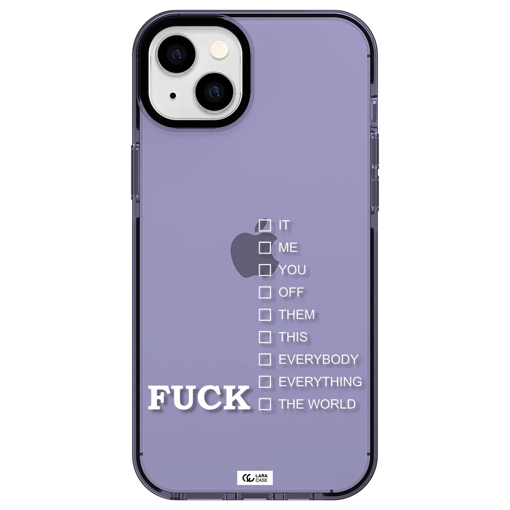 F#*K Ways Apple iPhone 14 plus impact Lilac Case