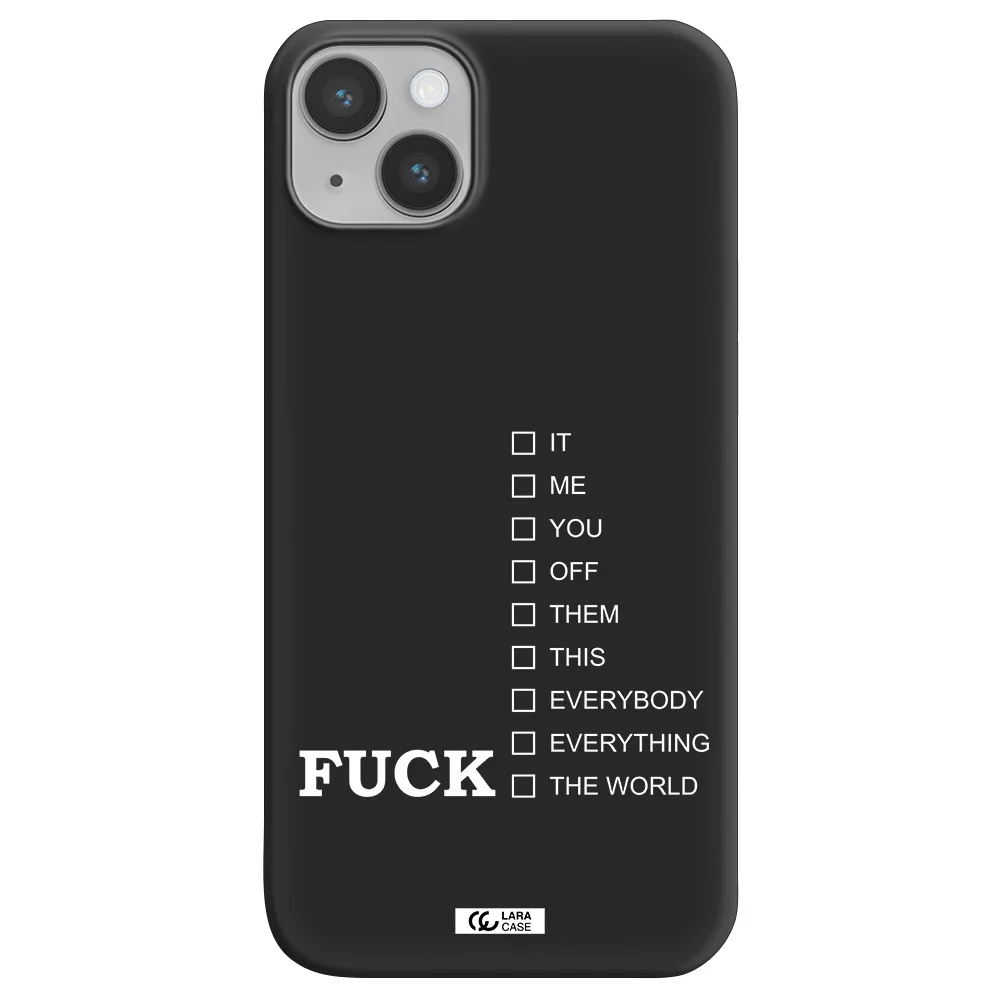 F#*K Ways Apple iPhone 14 plus Silicone black Case