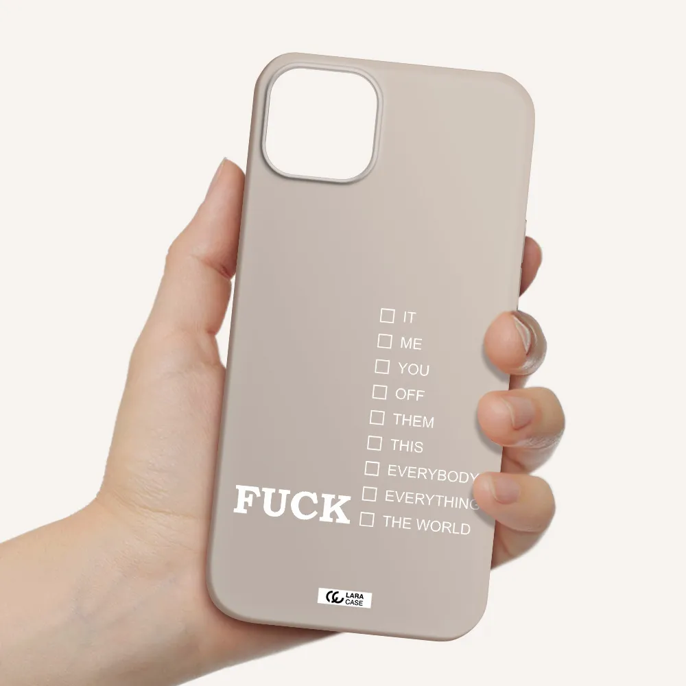F#*K Ways Apple iPhone 14 plus Silicone Stone Case