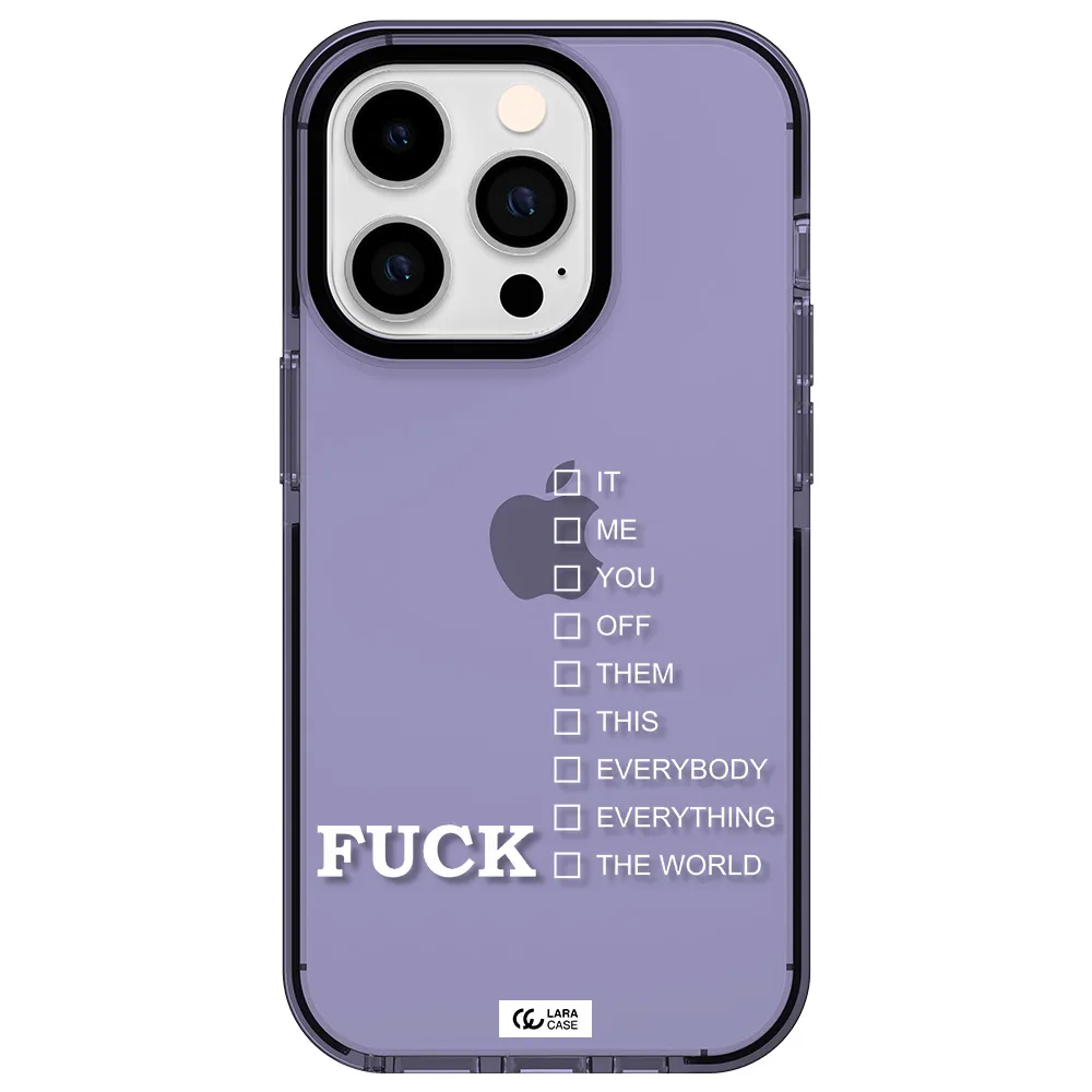 F#*K Ways Apple iPhone 14 pro impact Lilac Case