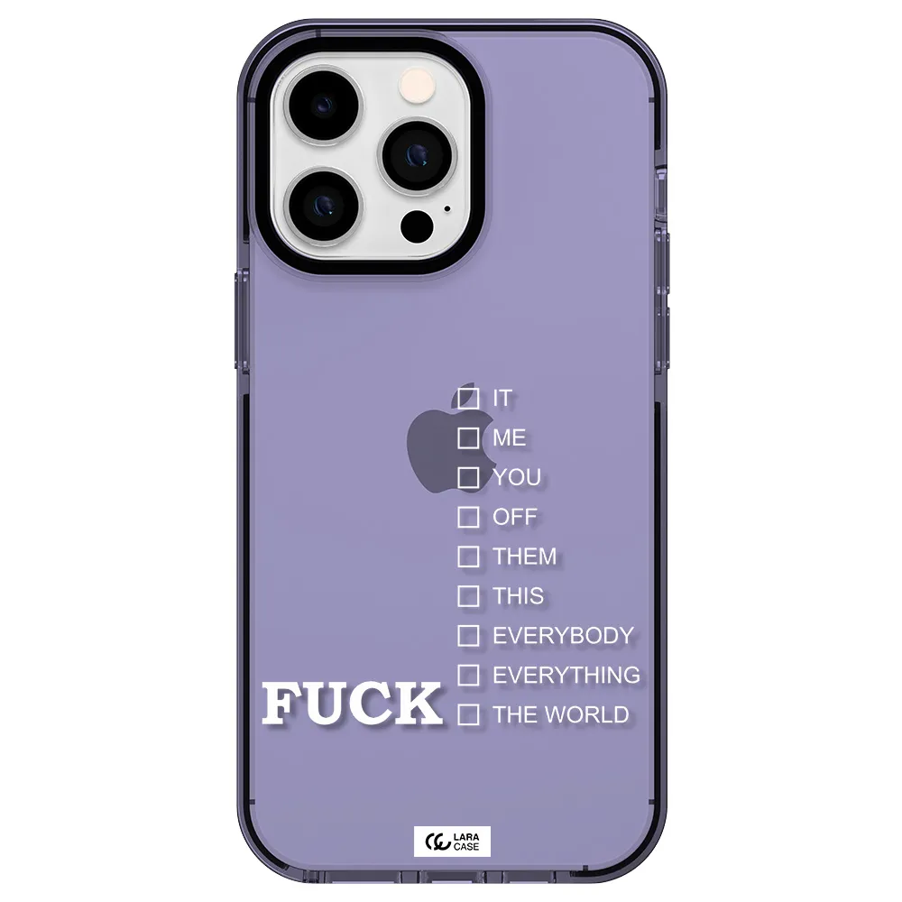 F#*K Ways Apple iPhone 14 pro max impact Lilac Case