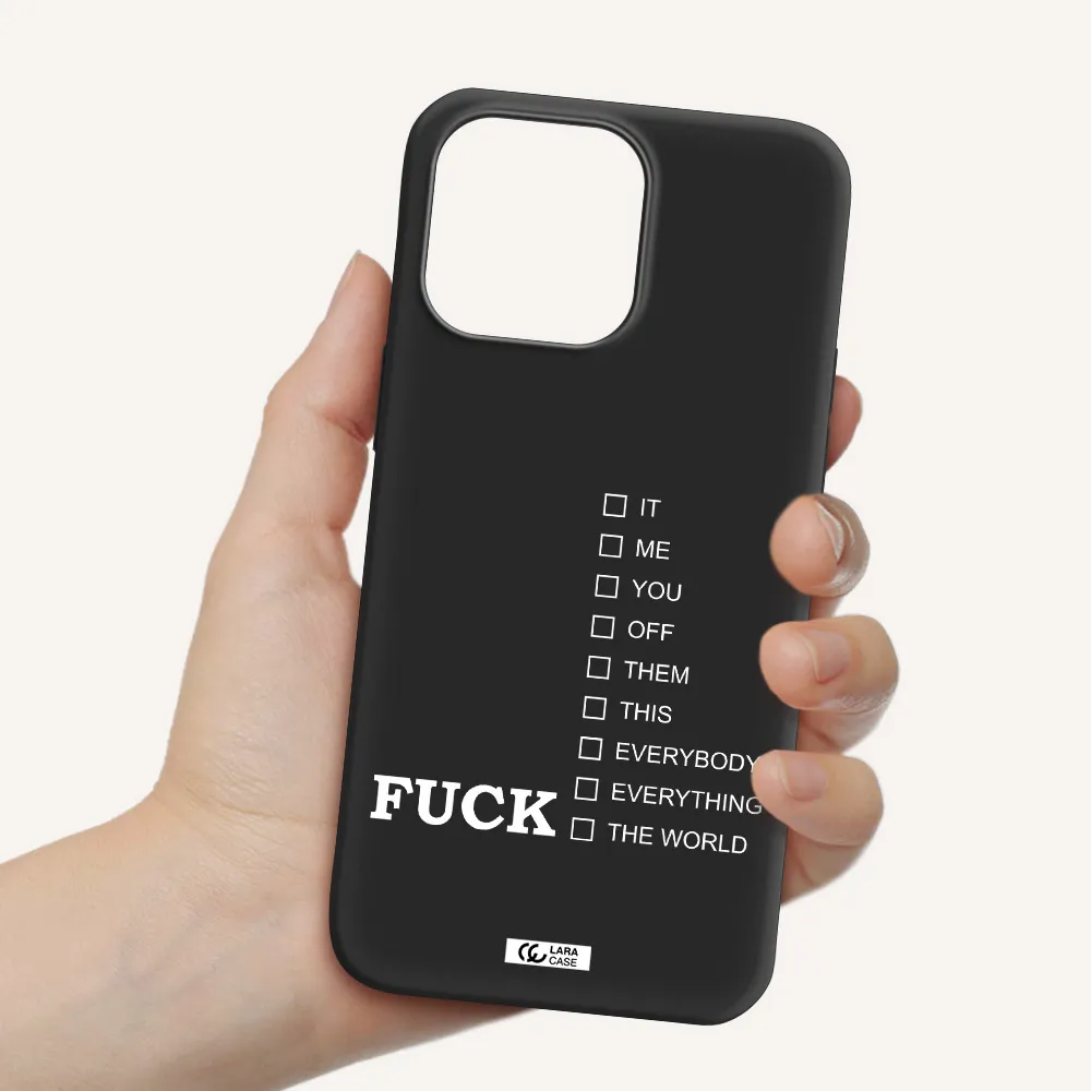 F#*K Ways Apple iPhone 14 pro max Silicone black Case