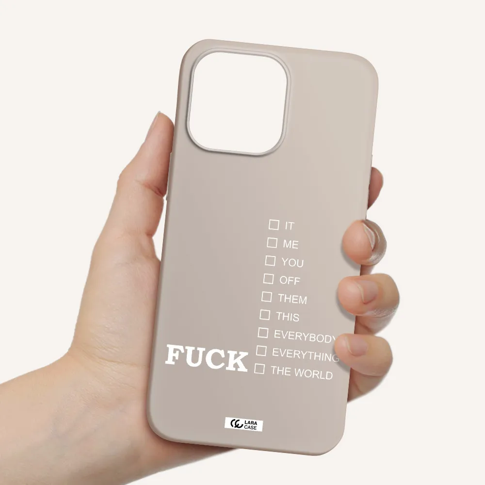 F#*K Ways Apple iPhone 14 pro Silicone Stone Case