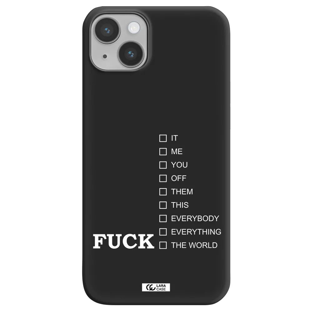 F#*K Ways Apple iPhone 14 Silicone black Case