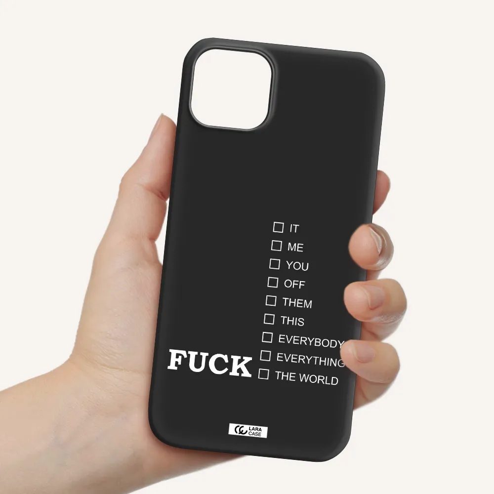 F#*K Ways Apple iPhone 14 Silicone black Case