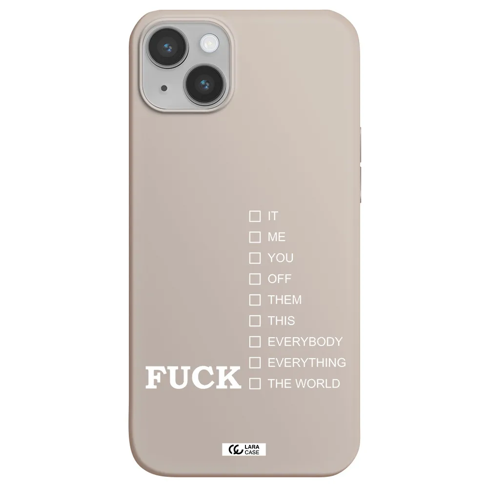 F#*K Ways Apple iPhone 14 Silicone Stone Case