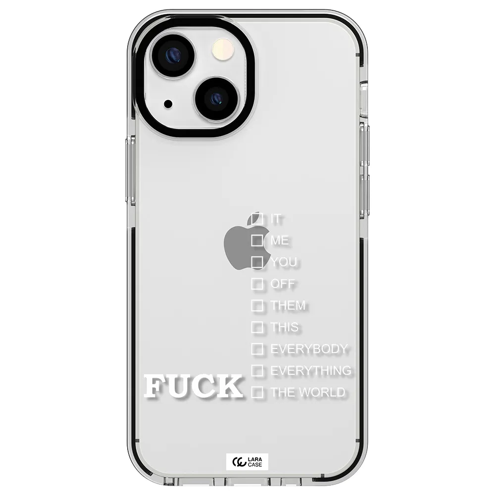 F#*K Ways Apple iPhone 15 impact black border Case