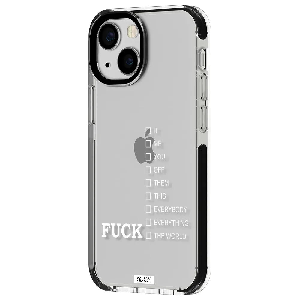 F#*K Ways Apple iPhone 15 impact black border Case