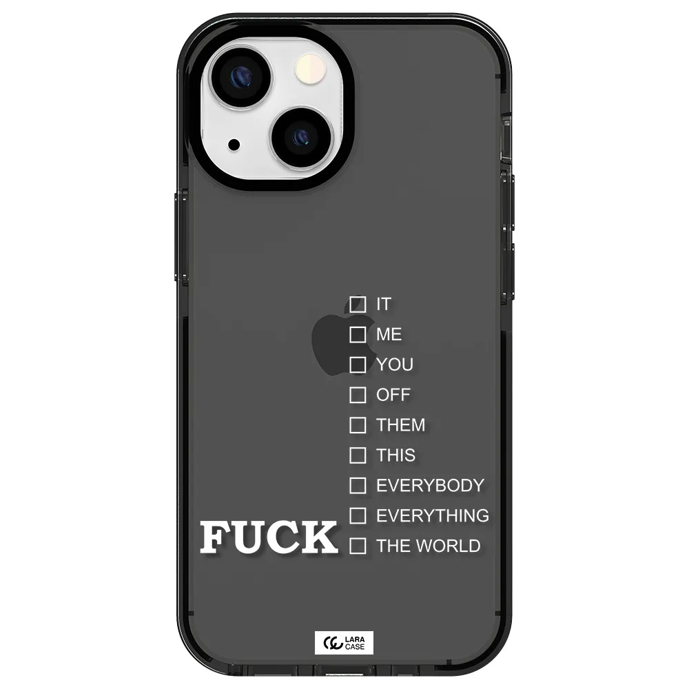 F#*K Ways Apple iPhone 15 impact Smoke Black Case