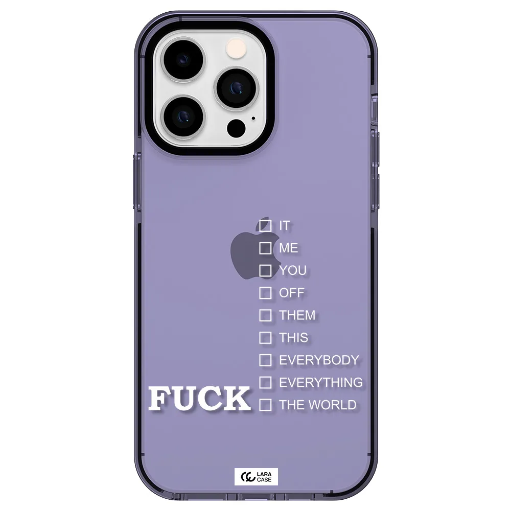 F#*K Ways Apple iPhone 15 Pro Max impact Lilac Case