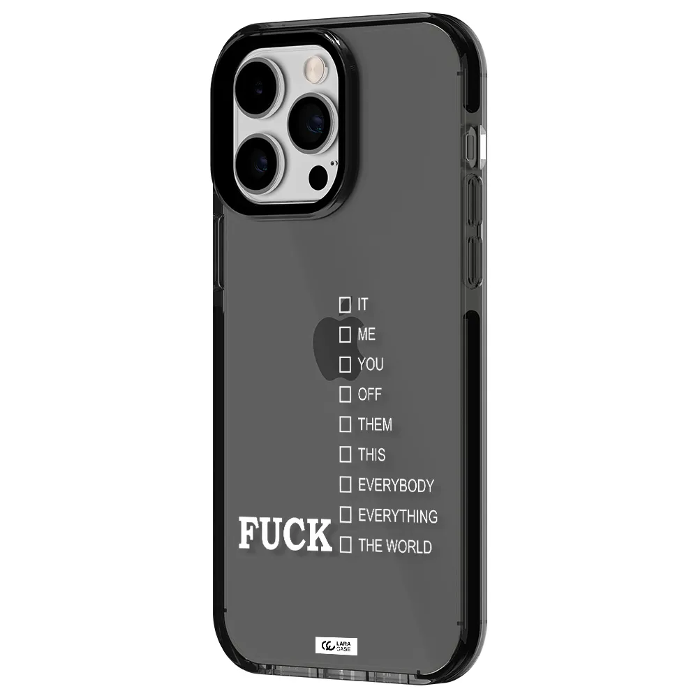 F#*K Ways Apple iPhone 15 Pro Max impact Smoke Black Case