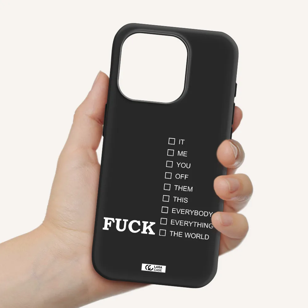 F#*K Ways Apple Iphone 15 Pro Silicone Black Case