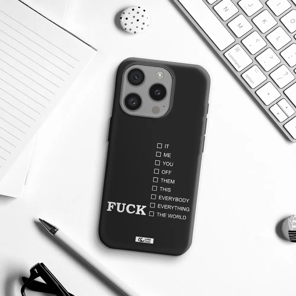 F#*K Ways Apple Iphone 15 Pro Silicone Black Case