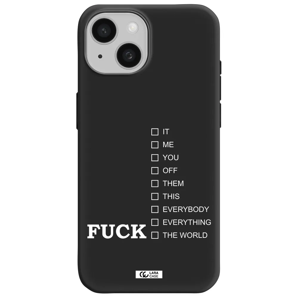 F#*K Ways Apple iPhone 15 Silicone black Case