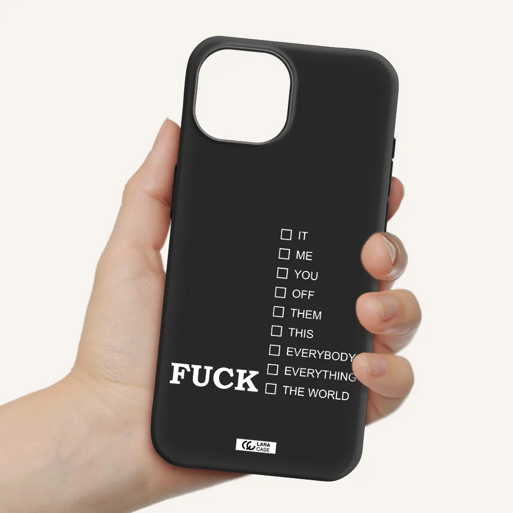 F#*K Ways Apple iPhone 15 Silicone black Case
