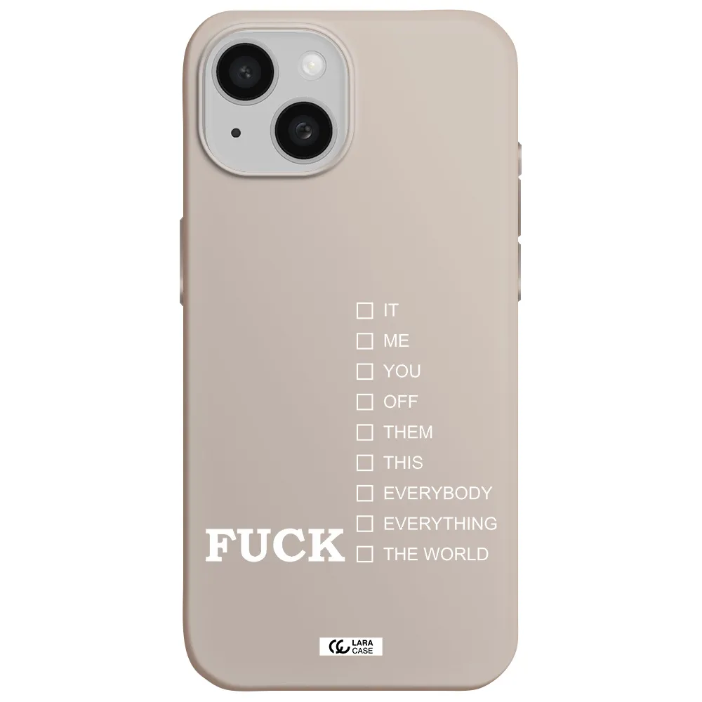 F#*K Ways Apple iPhone 15 Silicone Stone Case