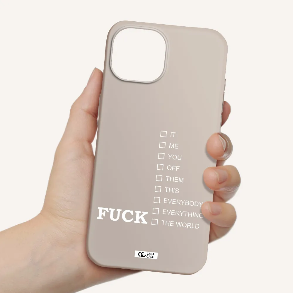 F#*K Ways Apple iPhone 15 Silicone Stone Case