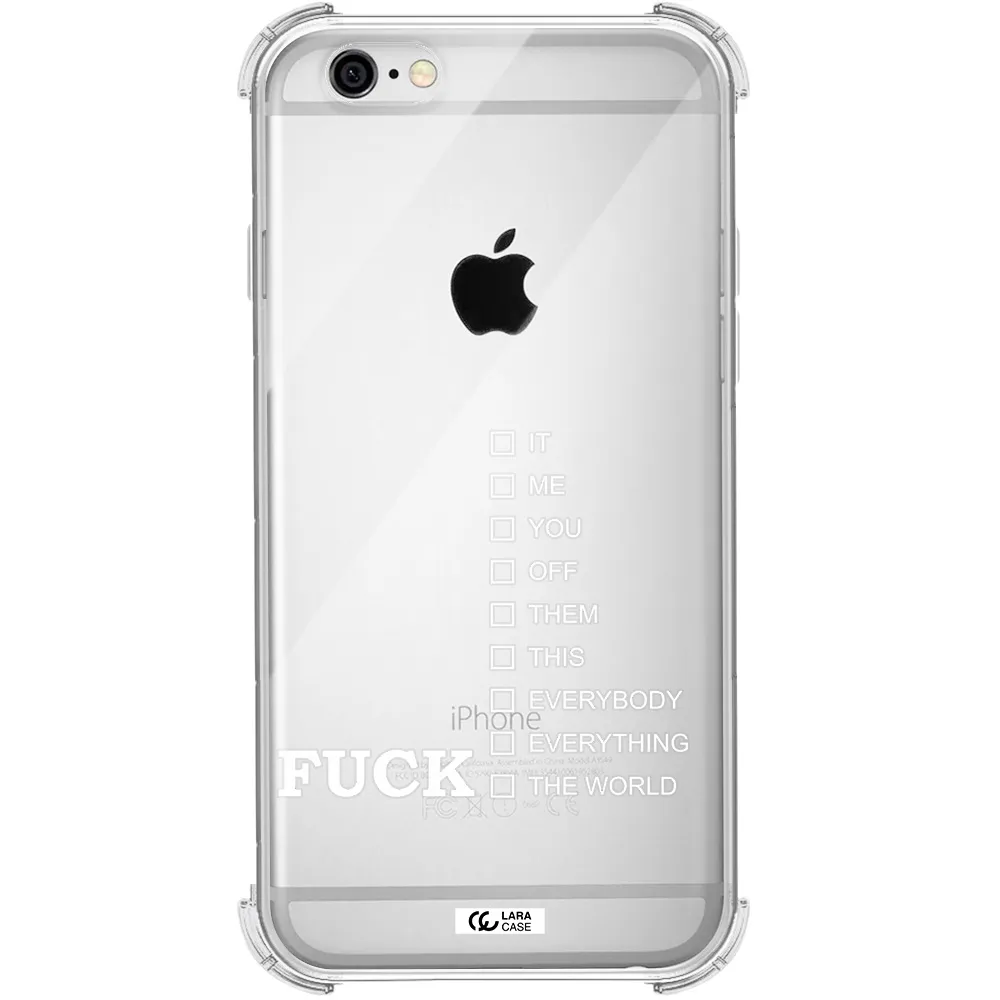 F#*K Ways Apple iPhone 6 Clear PC Case