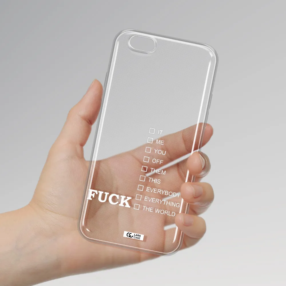 F#*K Ways Apple iPhone 6 Clear TPU Case