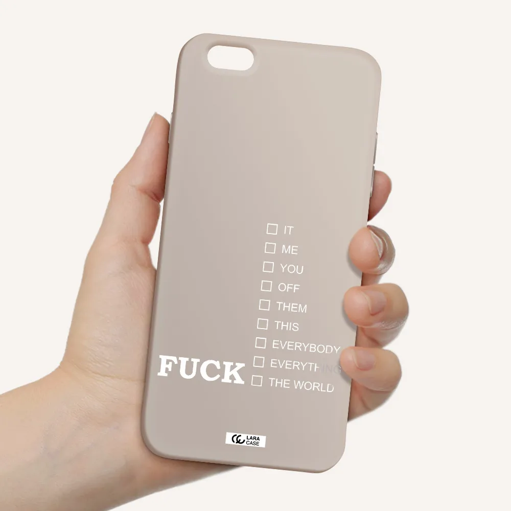 F#*K Ways Apple iPhone 6 plus Silicone Stone Case