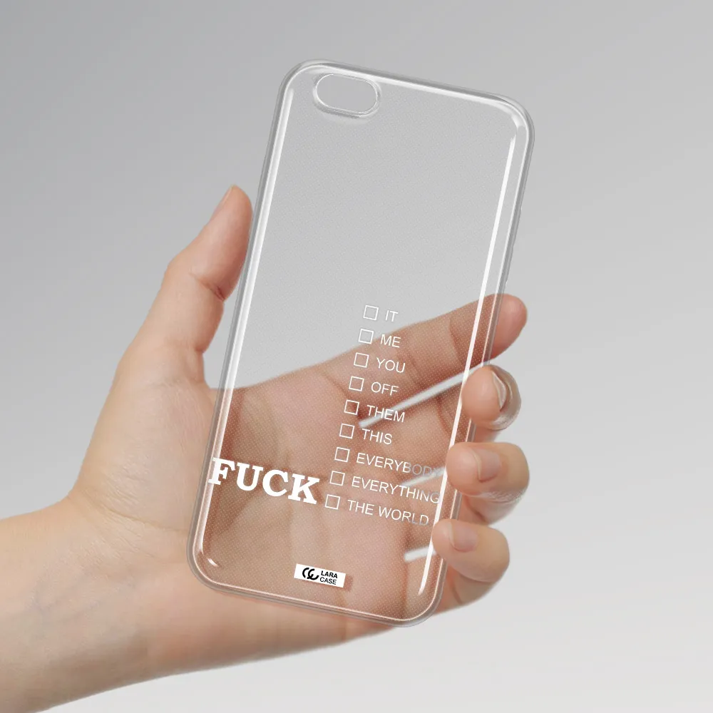 F#*K Ways Apple iPhone 6 s plus Clear TPU Case