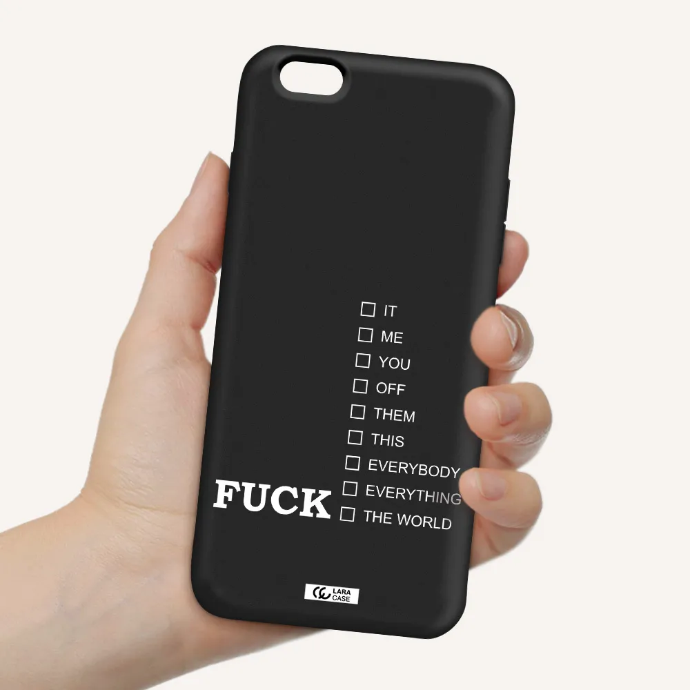 F#*K Ways Apple iPhone 6 s plus Silicone black Case