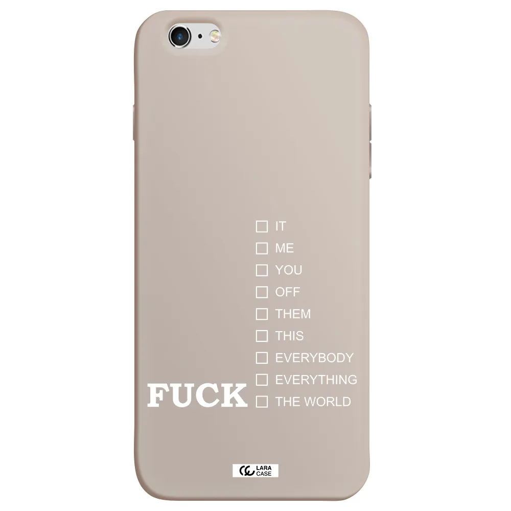 F#*K Ways Apple iPhone 6 s plus Silicone Stone Case