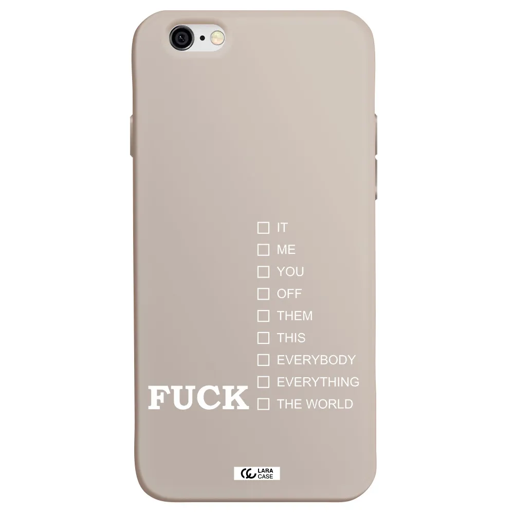 F#*K Ways Apple iPhone 6 Silicone Stone Case