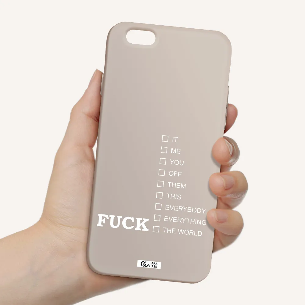 F#*K Ways Apple iPhone 6 Silicone Stone Case