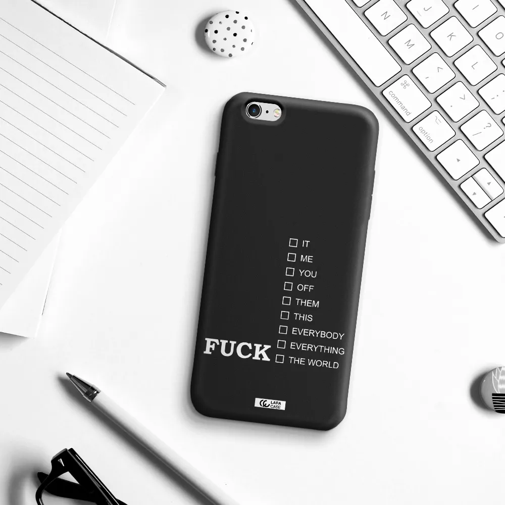F#*K Ways Apple iPhone 6S Silicone black Case