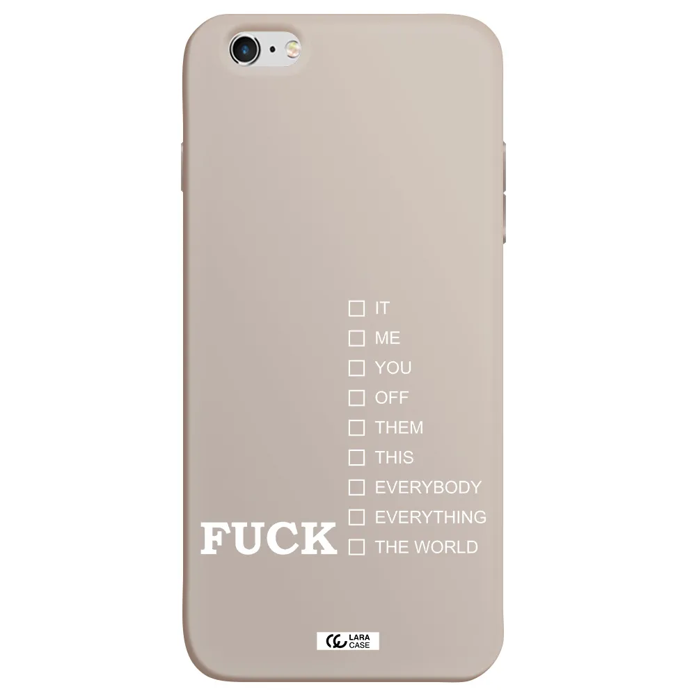 F#*K Ways Apple iPhone 6S Silicone Stone Case